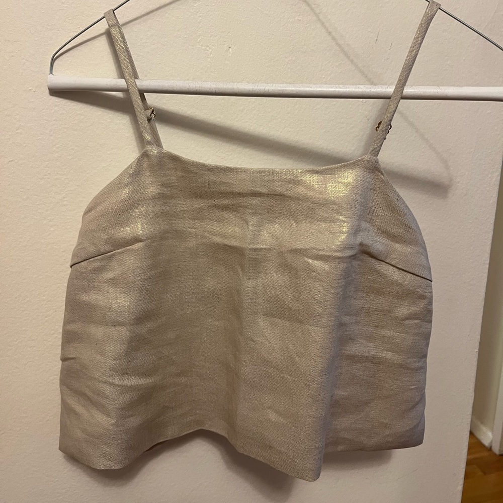 NEW with Tags! Hevron Boxy Metallic Tank